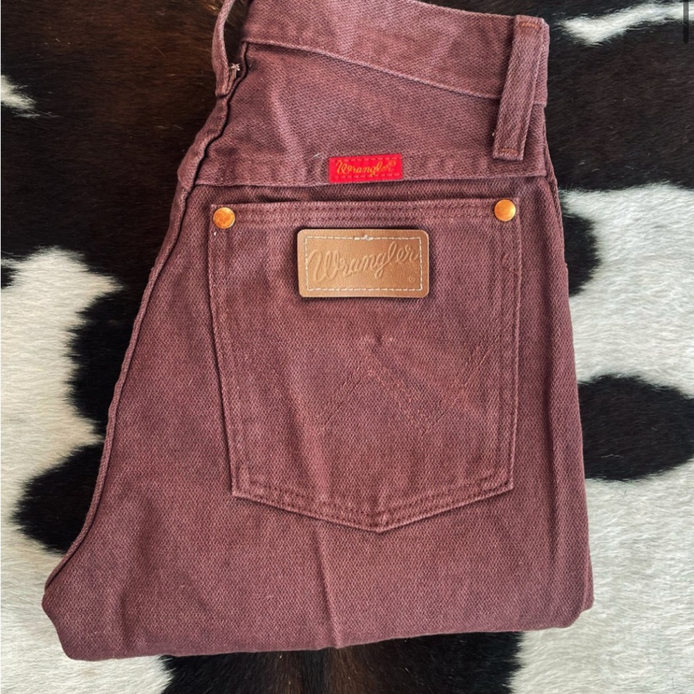 Wrangler Burgundy Denim Pants